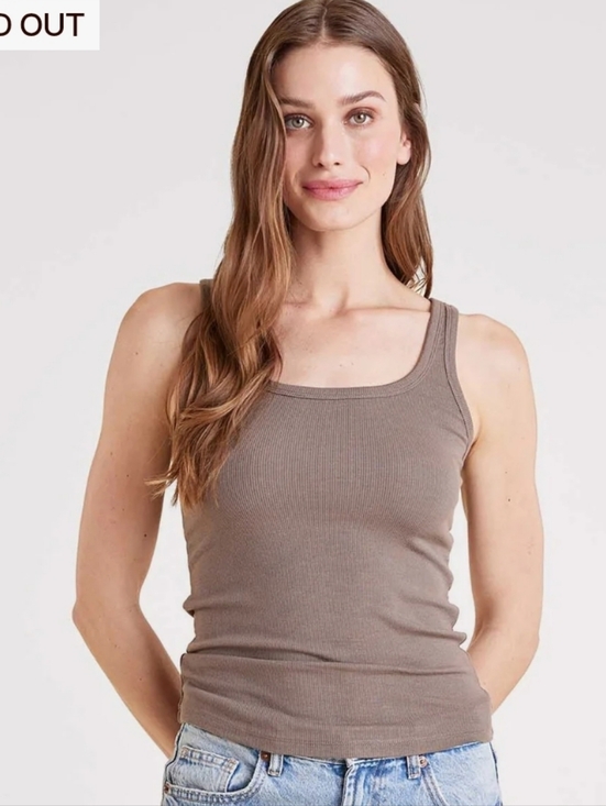 nuuds Slinky Rib Black Tank - Picture 3 of 3